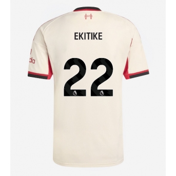 Billige Fotballdrakt Liverpool Hugo Ekitike #22 Replika Bortedrakt 2025-26 Kortermet